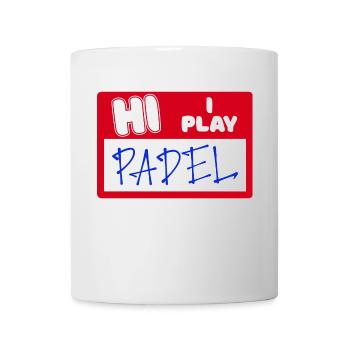 Padel Spieler Statement Schmetterball Sportart - Tasse - Weiß - Vorne