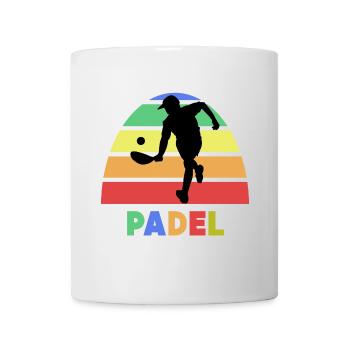 Padel Spruch Training Ball Racket Spieler Turnier - Tasse - Weiß - Vorne