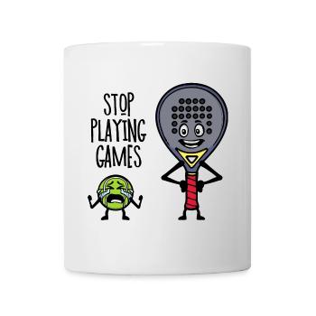 Padel Spieler Schläger Sportart Ball Statement - Tasse - Weiß - Vorne