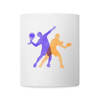 Padel Training Player Trainer Padel Game Racket - Mug blanc - blanc - Devant