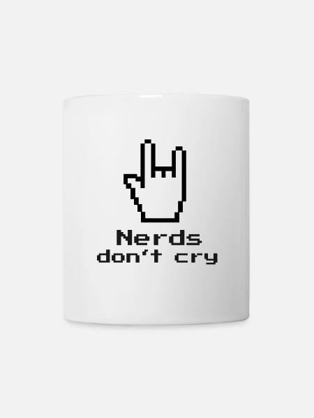 Les nerds ne pleurent pas! ringard, informatique, informatique, programmeur - Mug blanc - blanc