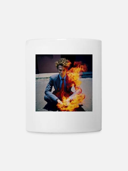 Burning Man 01 - Mug blanc - blanc