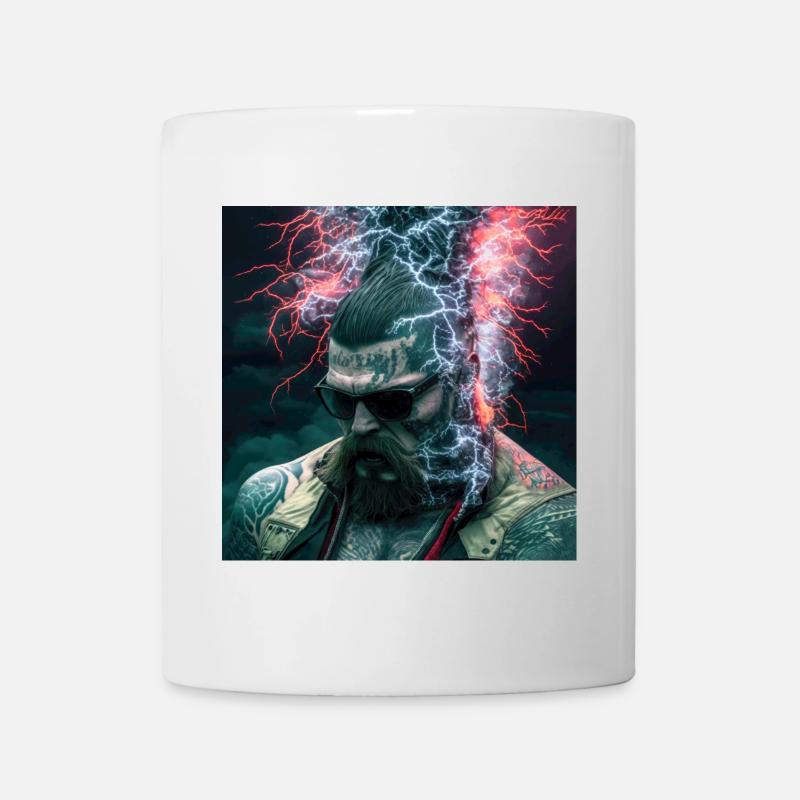 Portrait elektrik 04 - Mug - white