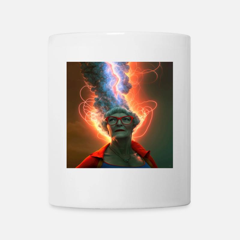 Portrait elektrik 10 - Mug blanc - blanc