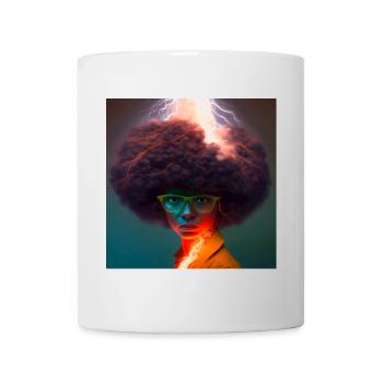 Portrait elektrik 06 - Mug blanc - blanc - Devant