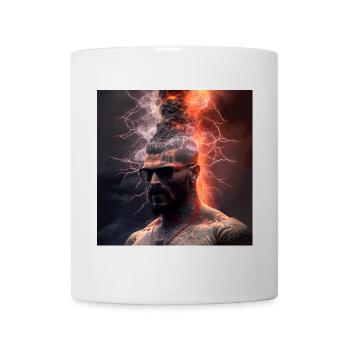 elektrik portrait 11 - Eruptive Lightning - Mug - white - Front