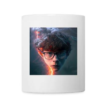 Portrait elektrik 07 - Mug blanc - blanc - Devant