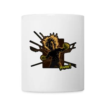 Heroische Elektrische Kraft – Power Man - Tasse - Weiß - Vorne