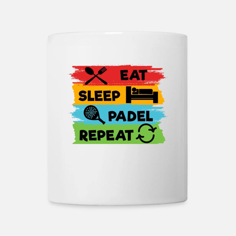Leisure Player Padel Statement Sport Padel Game - Mug - white