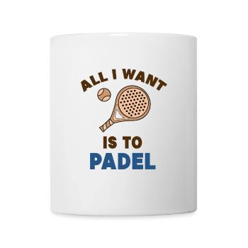 Padel Game Balls Padel Racket Serve Player - Mug - white - Front
