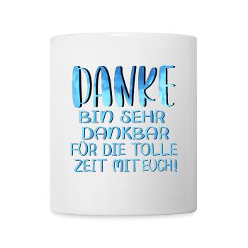 Abschiedsgeschenke für Kollegen - LETZTER TAG - Tasse - Weiß - Vorne