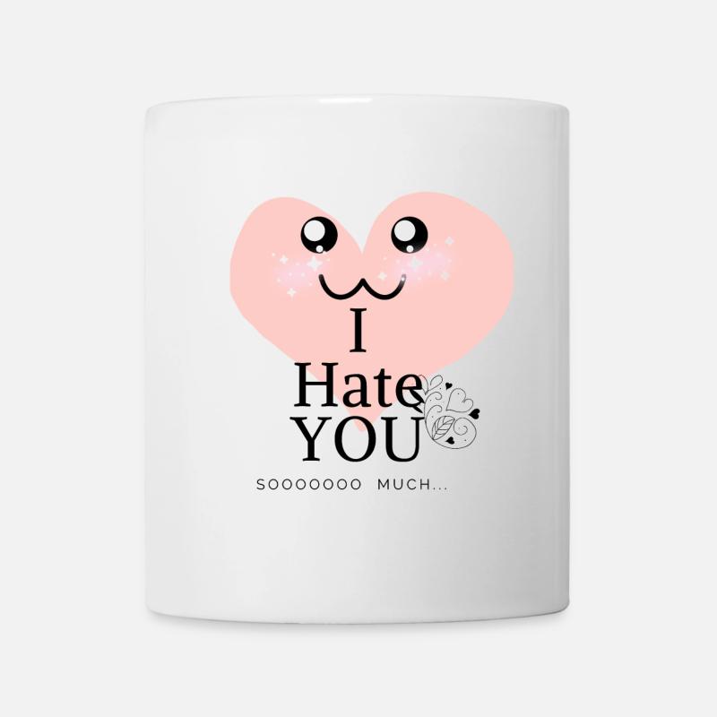Kawaii Heart I Hate - Mug - white