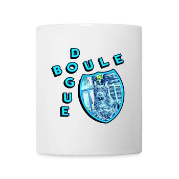 Bouledogue en pose (x1) - Mug blanc - blanc - Devant