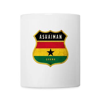 Ashaiman Ghana Wappen Flaggen Design - Tasse - Weiß - Vorne