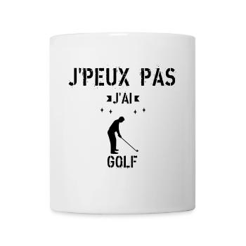 J Peux Pas J ai Golf - Mug blanc - blanc - Devant