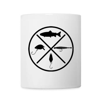 Leurres de truite - Mug blanc - blanc - Devant