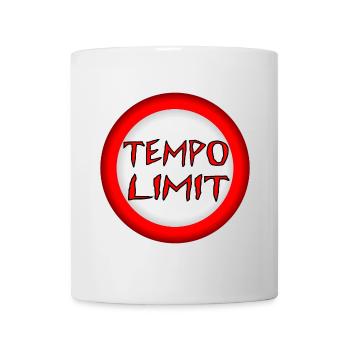 TEMPO LIMIT - KLIMAWANDEL VERKEHR - ENERGIEKRISE - Tasse - Weiß - Vorne