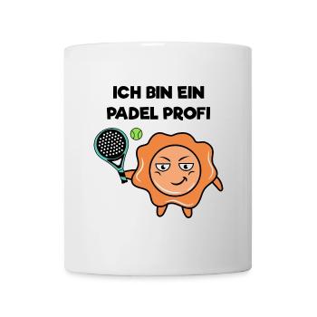 Schmetterball Spieler Padel Schläger Statement - Tasse - Weiß - Vorne