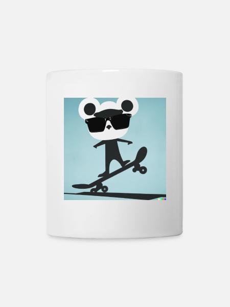 Skater Bär - Tasse - Weiß