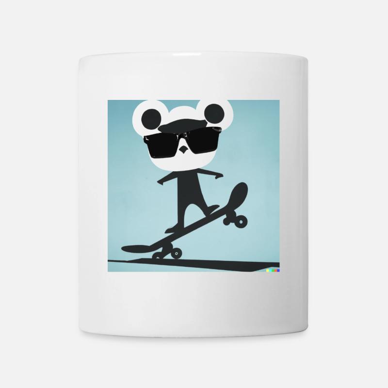 Skater Bär - Tasse - Weiß