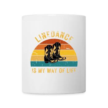 Linedance is my way of life: Perfect gift idea - Mug - white - Front