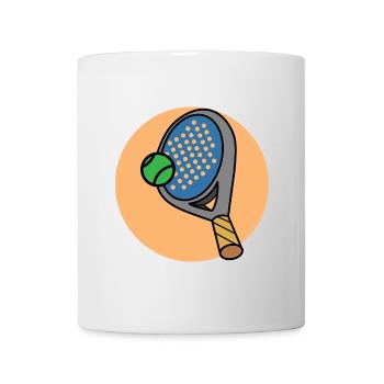Balls Racket Sport Player Leisure Padel - Mug - white - Front
