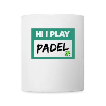Spieler Padel Statement Bälle Sportart Padelspiel - Tasse - Weiß - Vorne