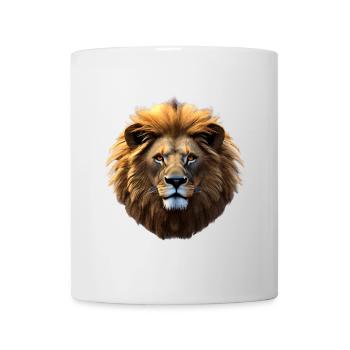 Lion, Lion's Head - Mug - white - Front