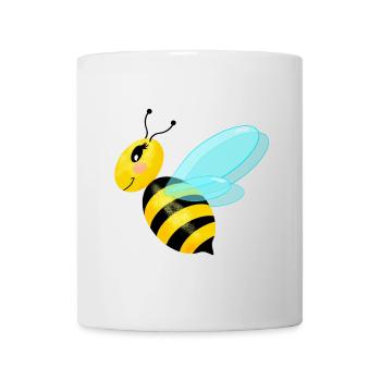 Flying graceful bee - Mug - white - Front