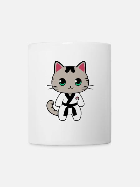 Karate Kätzchen - Tasse - Weiß