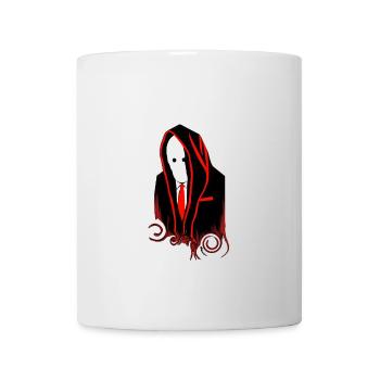 Rote Silhouette im Maskenanzug – Verschwörung 03 - Tasse - Weiß - Vorne
