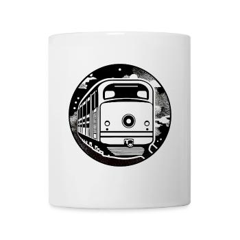 Locomotive, train, chemin de fer - Mug blanc - blanc - Devant