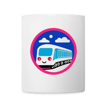 Locomotive, train, chemin de fer - Mug blanc - blanc - Devant
