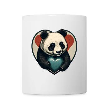 Panda Heart Embrace - Mug - white - Front