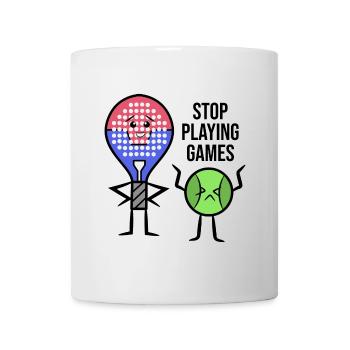 Padel Spieler Schläger Statement Bälle Padelspiel - Tasse - Weiß - Vorne