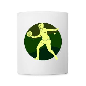 Butterfly Ball Padel Player Training Racket Ball - Mug blanc - blanc - Devant