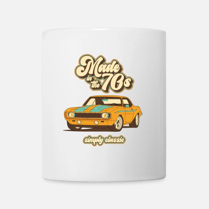 Design des années 70 - Mug blanc - blanc