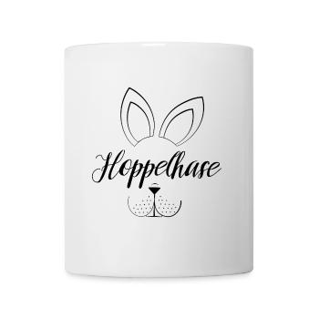 Hoppelhase Oster Motiv minimalistisch - Tasse - Weiß - Vorne