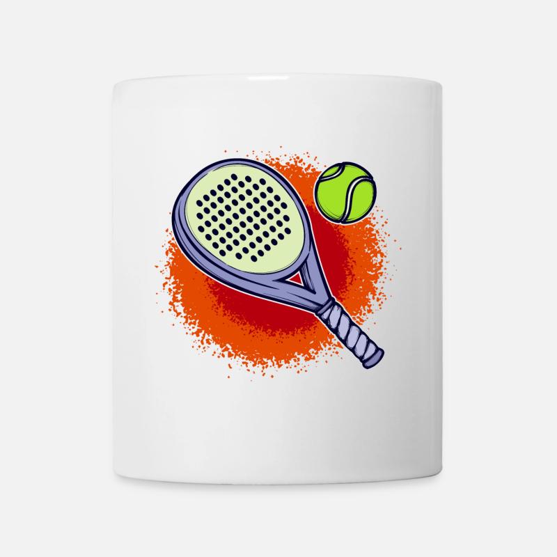 Racket Padel Training Sport Balls Leisure - Mug - white