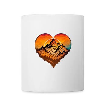 Herzberg Coucher de soleil dans les montagnes - Mug blanc - blanc - Devant