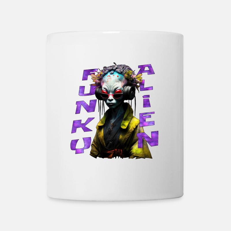 Funky alien 02 - Mug blanc - blanc