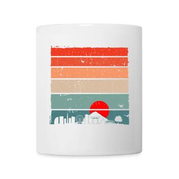 Sonnenuntergang Torii Skyline - Tasse - Weiß - Vorne