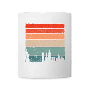 Sunset Skyline Gradient - Mug - white - Front