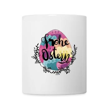 Easter Egg Flowers Happy Easter - Mug - white - Front