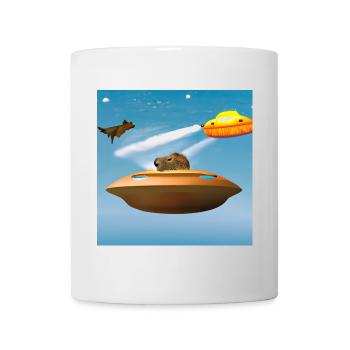 UFO Caps - Mug - white - Front