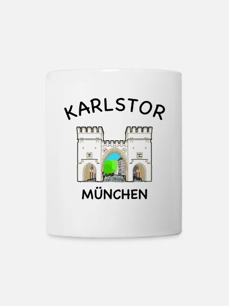 München, Karlstor am Stachus, Bayern - Tasse - Weiß
