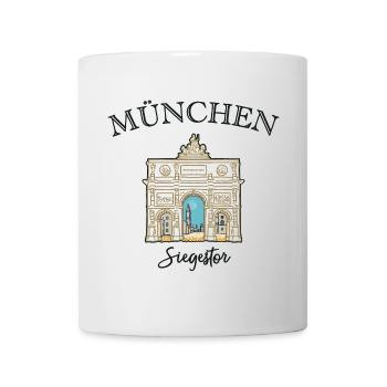 Siegestor München, Friedensmahnmal - Tasse - Weiß - Vorne