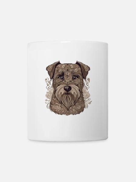 Muster-Hund - Tasse - Weiß