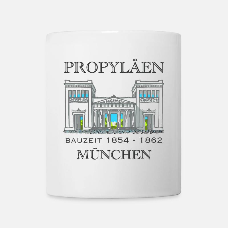 München Propyläen, Bayern - Tasse - Weiß