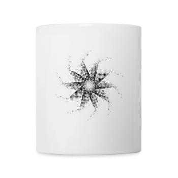 dotted shape gyroscopic polygon pinwheel - Mug - white - Front